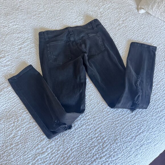 Joe's Jeans Boyfriend Slim Distressed Black Zandra Jeans - Picture 4 of 4